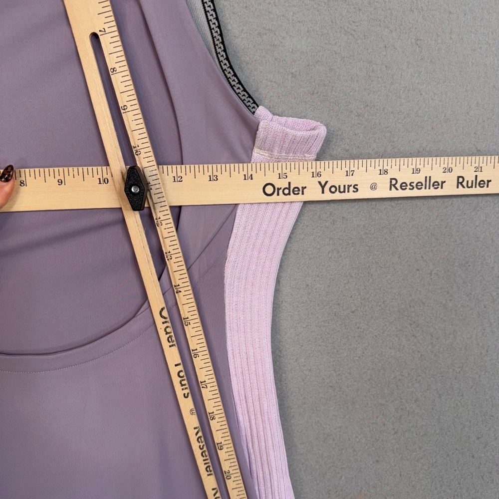 Daily Practice Dress Womens Medium Lavender Colorblock Athleisure Bodycon MIdi - Picture 8 of 10